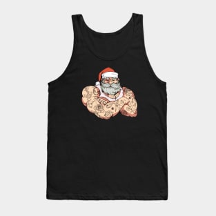 Bad Santa with Tattoos Tank Top